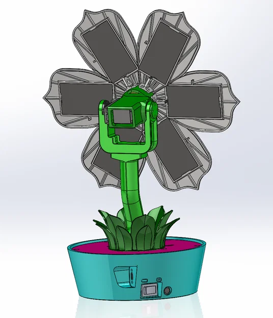 Solar Tracker Sun Flower – Hoa hướng dương bám nắng 2 trục - Image 7
