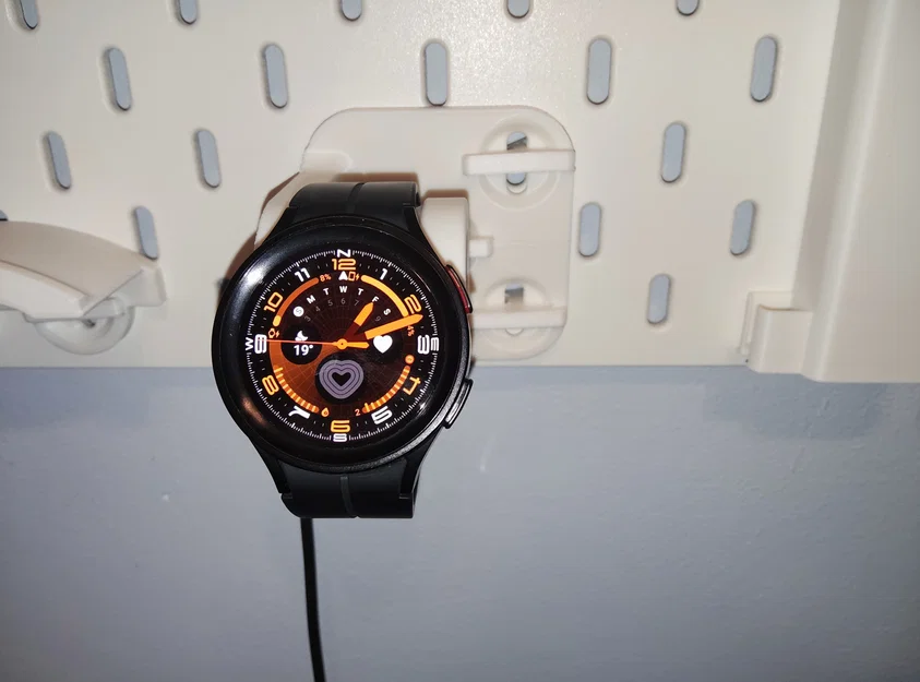 Giá đỡ sạc Samsung Watch 5/6/7/8 T-Clip cho Ikea Skadis - Image 1
