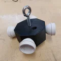 Đế treo đèn 4 bóng phong cách DIY (4x lamp holder M10) - Thumbnail 2