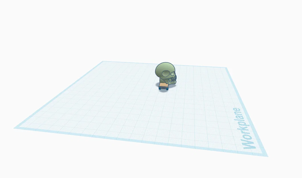 Mô hình 3D đầu lâu cưỡi ván trượt đầy cá tính - Image 1