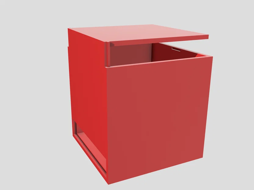 Mẫu hộp quà khối vuông 50mm thiết kế in 3D tiện lợi - Image 1