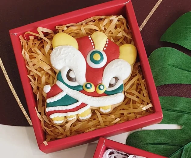 Khuôn cắt bánh quy hình Đầu Lân cho Tết Nguyên Đán (Lion Dance) - Image 1