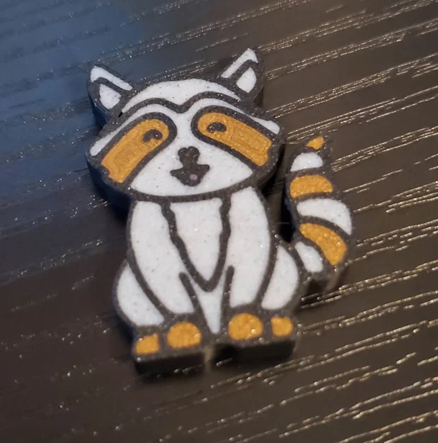 Mô hình nam châm hình chú gấu mèo Racoon độc đáo - Image 1