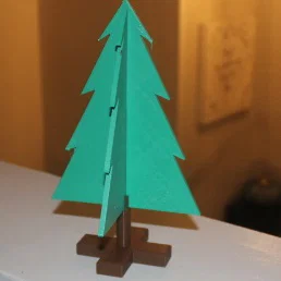 Mô hình Cây Thông Giáng Sinh 3D Độc Đáo Để Bàn (Free Standing Christmas Tree)