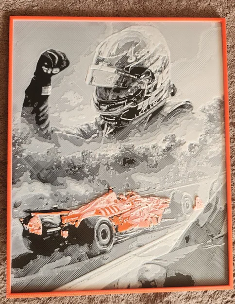 Leclerc Ferrari Monza Victory - HueForge - Image 1