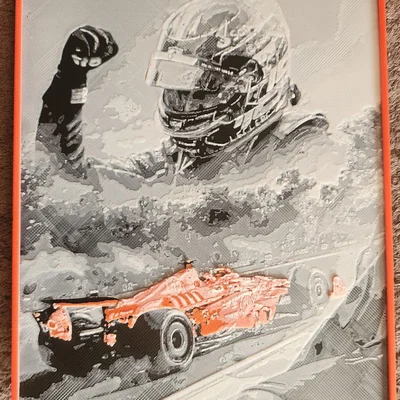 Leclerc Ferrari Monza Victory - HueForge