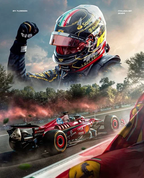 Leclerc Ferrari Monza Victory - HueForge - Image 2