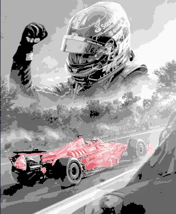 Leclerc Ferrari Monza Victory - HueForge - Image 3