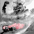 Leclerc Ferrari Monza Victory - HueForge - Thumbnail 3