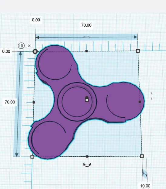 Fidget Spinner in 3D nguyên khối - Đồ chơi xả stress đơn giản - Image 1