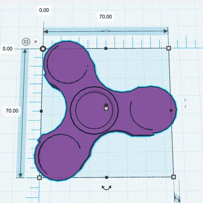 Fidget Spinner in 3D nguyên khối - Đồ chơi xả stress đơn giản