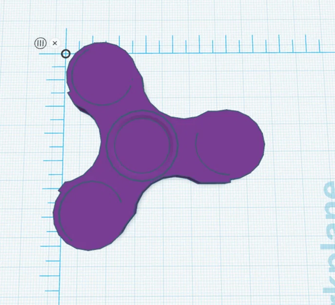 Fidget Spinner in 3D nguyên khối - Đồ chơi xả stress đơn giản - Image 2
