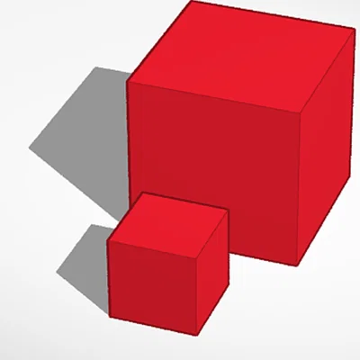 Bộ mô hình khối lập phương 3D CUBE and cube trang trí bàn làm việc