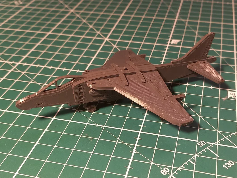 Hawker Siddley Harrier Kit Card – Mô hình lắp ráp để in 3D - Image 2