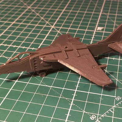 Hawker Siddley Harrier Kit Card – Mô hình lắp ráp để in 3D