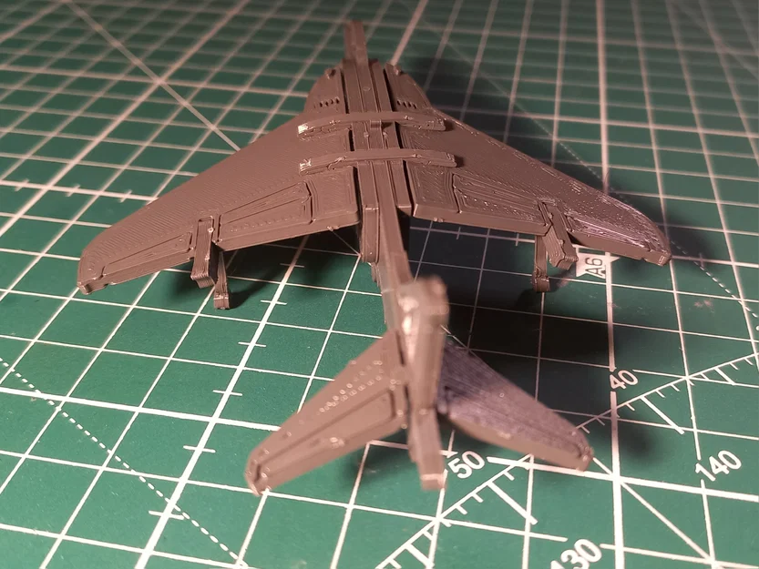 Hawker Siddley Harrier Kit Card – Mô hình lắp ráp để in 3D - Image 3