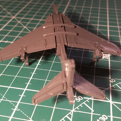 Hawker Siddley Harrier Kit Card – Mô hình lắp ráp để in 3D