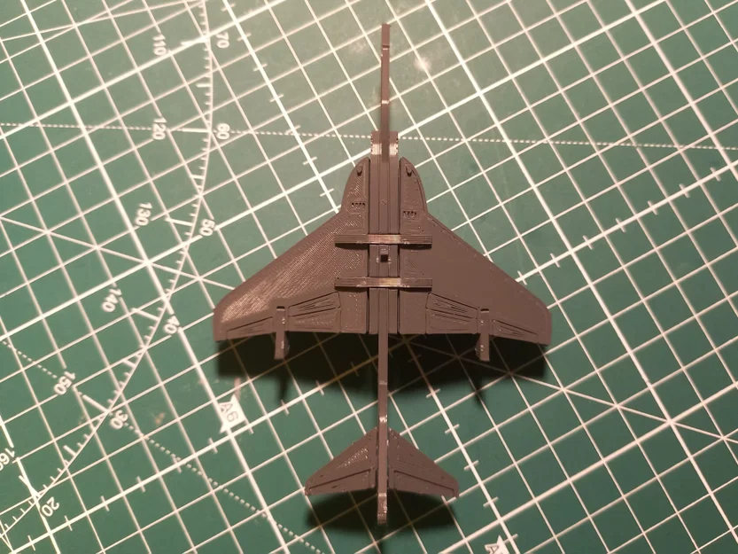 Hawker Siddley Harrier Kit Card – Mô hình lắp ráp để in 3D - Image 4