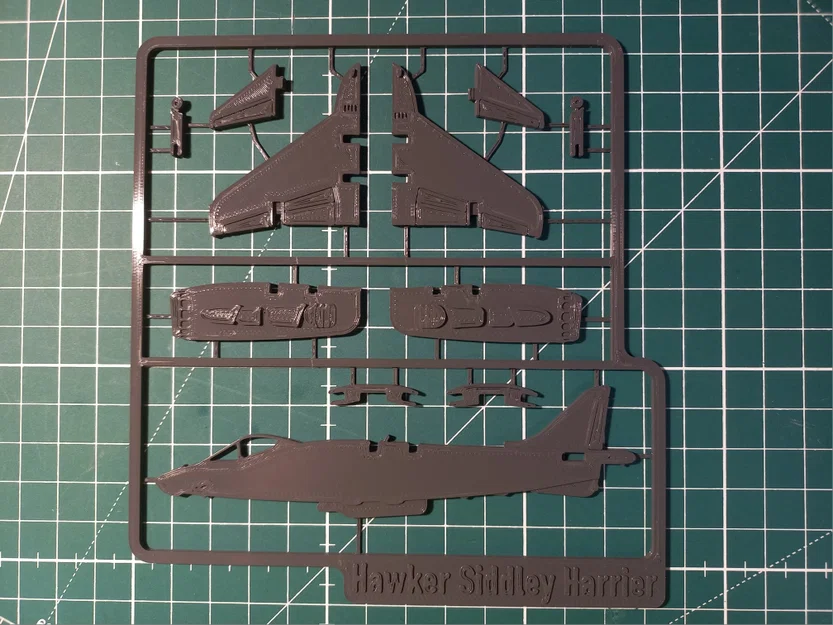 Hawker Siddley Harrier Kit Card – Mô hình lắp ráp để in 3D - Image 5