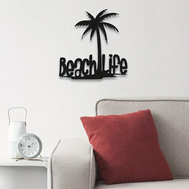 Mẫu tranh treo tường Beach Life trang trí không gian hiện đại - Image 1