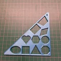 Bộ Shape Stencil Set Squares (Ê-ke 45° và 30/60°) - Thumbnail 1