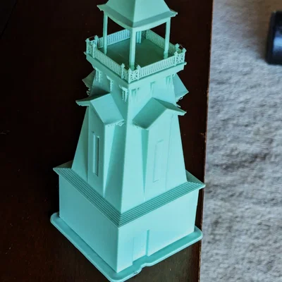 Mô hình tháp chuông Blethen Chimes Tower 3D tinh xảo
