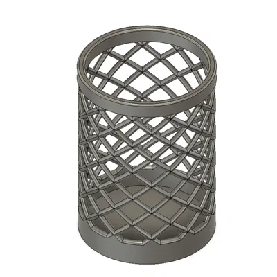 Ống cắm bút dạng lưới Wire Cup - File in 3D văn phòng phẩm đẹp