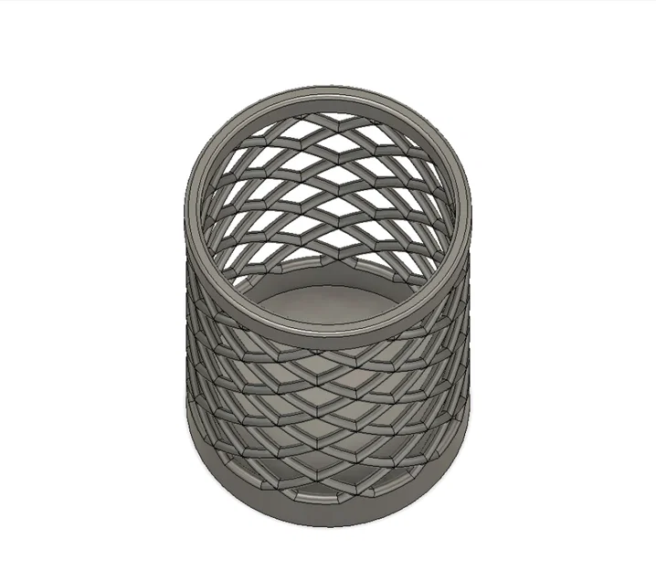 Ống cắm bút dạng lưới Wire Cup - File in 3D văn phòng phẩm đẹp - Image 3