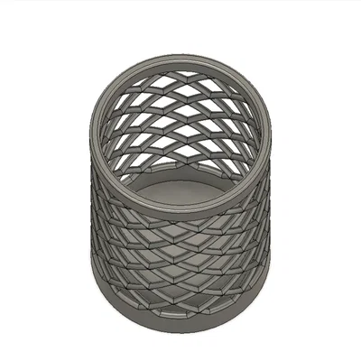 Ống cắm bút dạng lưới Wire Cup - File in 3D văn phòng phẩm đẹp