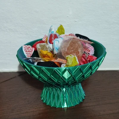 Mẫu in 3D hũ đựng kẹo (Candy Jar) thiết kế hình học tinh tế