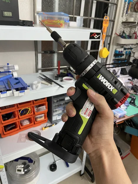 Chân đế 3D cho pin máy khoan WORX WU131 giúp máy đứng vững - Image 5