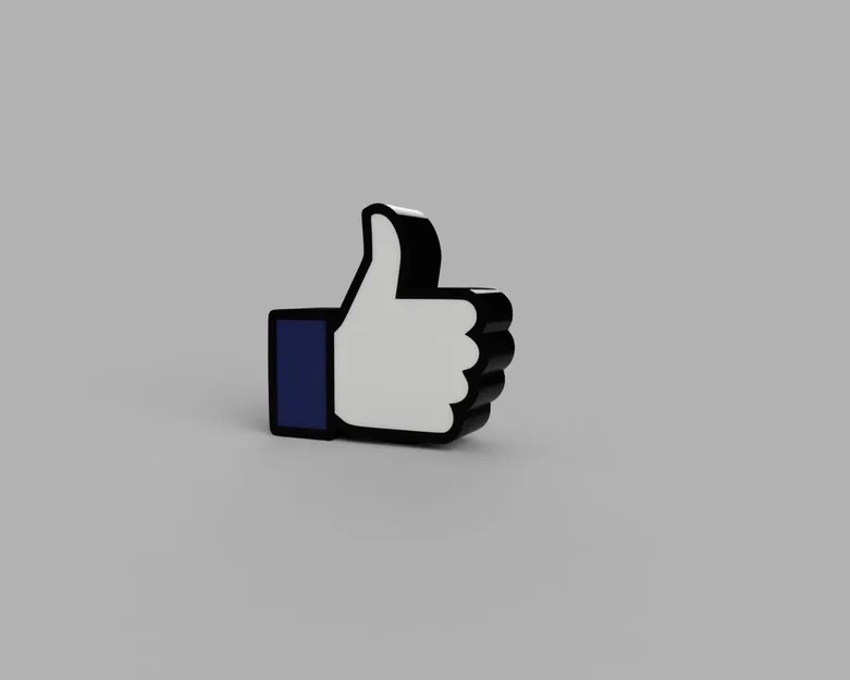 Mô hình trang trí 3D biểu tượng Like Facebook độc đáo - Image 4