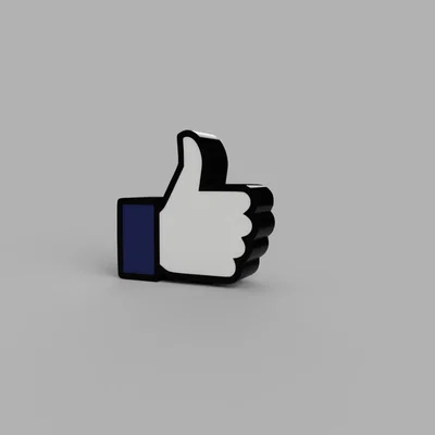 Mô hình trang trí 3D biểu tượng Like Facebook độc đáo