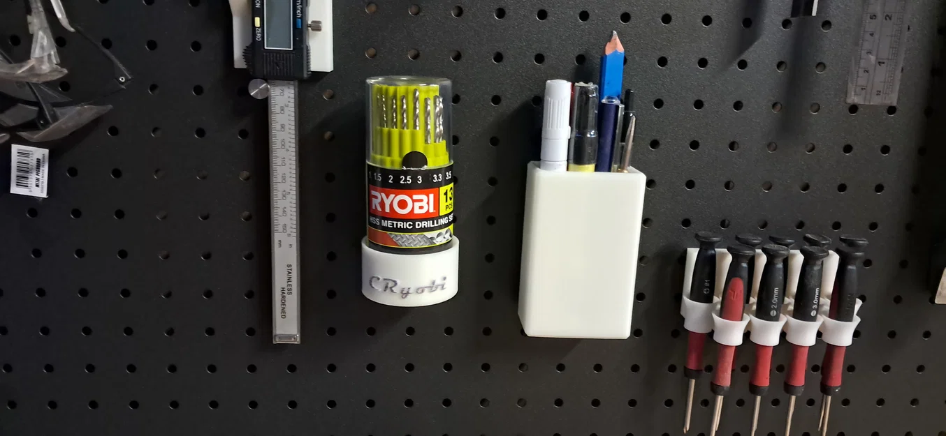 Cốc đựng đa năng 50mm cho bảng Pegboard (Tương thích bộ mũi khoan Ryobi) - Image 1