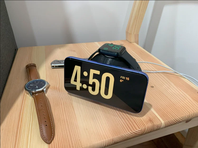 Đế Sạc 3D Tiện Lợi Cho iPhone Và Apple Watch (Hỗ Trợ Magsafe) - Image 1