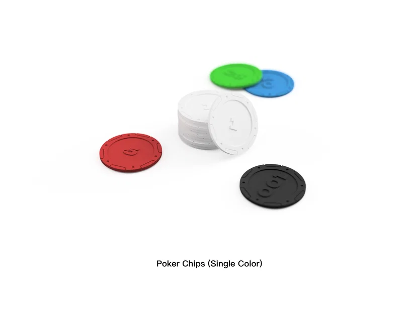 Poker Chips (Single Color) 单色扑克筹码 - Image 1