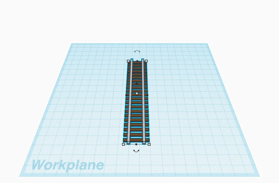 Mô hình đường ray tàu hỏa thẳng in 3D cho bé - Image 1