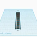 Mô hình đường ray tàu hỏa thẳng in 3D cho bé - Thumbnail 1