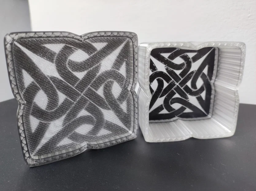 Mẫu hộp đựng họa tiết nút thắt Celtic in 3D nghệ thuật - Image 1