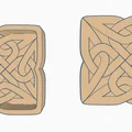 Mẫu hộp đựng họa tiết nút thắt Celtic in 3D nghệ thuật - Thumbnail 2