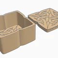 Mẫu hộp đựng họa tiết nút thắt Celtic in 3D nghệ thuật - Thumbnail 3