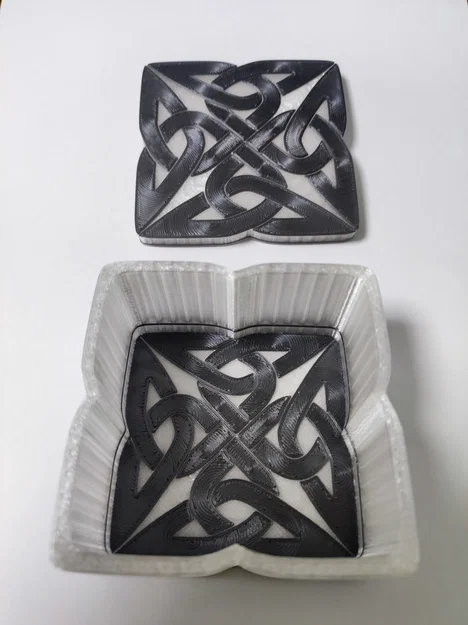Mẫu hộp đựng họa tiết nút thắt Celtic in 3D nghệ thuật - Image 7