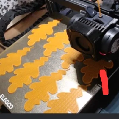 Mô hình 3D những chiếc lá trang trí nhỏ xinh cho giáo viên