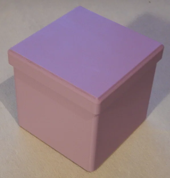 Hộp khối lập phương có nắp (70×70×70 mm) – Cube can with lid - Image 1