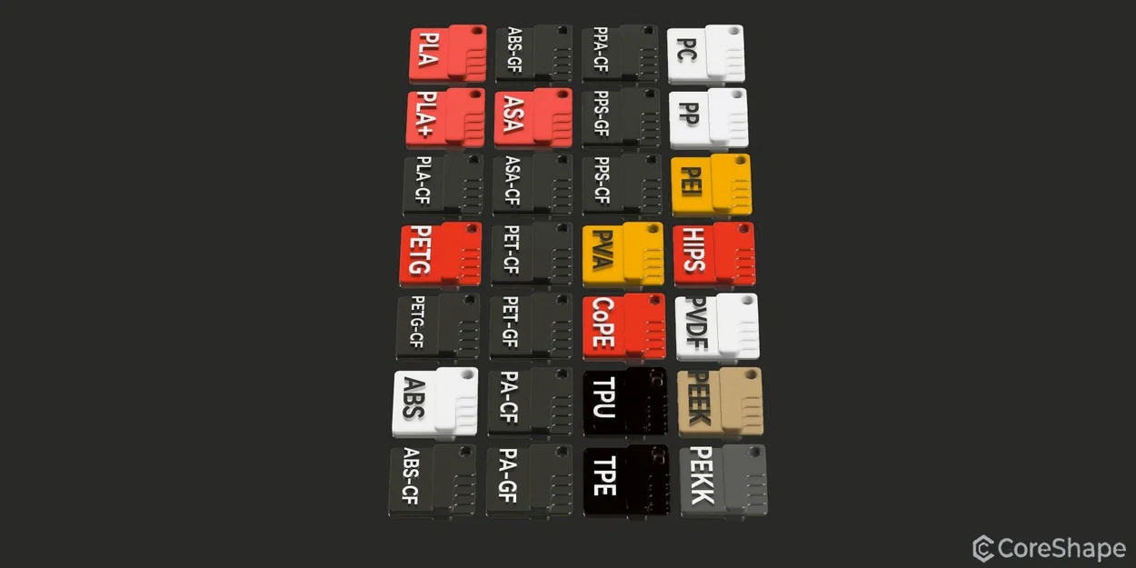 Bảng Mẫu Filament (Nhiều Vật Liệu) - Image 6