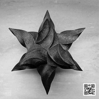 Mô hình trang trí 3D FiBo - Ngôi sao nghệ thuật Fibonacci độc đáo