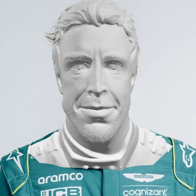 Tượng in 3D Fernando Alonso The Goat 33 - Mô hình cho fan F1