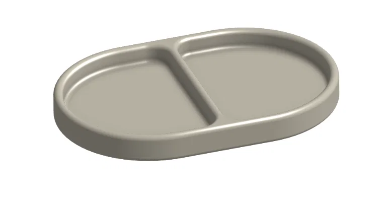 Khay Để Chìa Khóa 2 Ngăn Hiện Đại (Modern Dual Key Tray) - Image 1