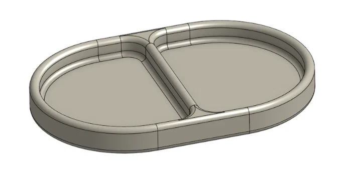 Khay Để Chìa Khóa 2 Ngăn Hiện Đại (Modern Dual Key Tray) - Image 2