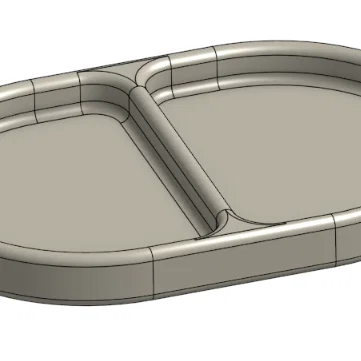 Khay Để Chìa Khóa 2 Ngăn Hiện Đại (Modern Dual Key Tray)